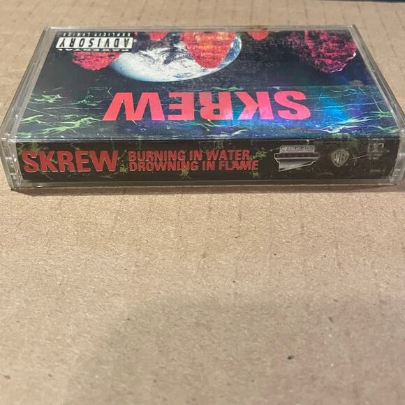 Skrew - Burning In Water Cassette Tape album industrial metal vintage thrash 90s - Picture 2 of 4